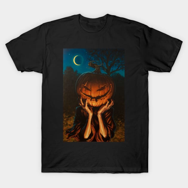 PumpkinHead T-Shirt by sandradeillustration